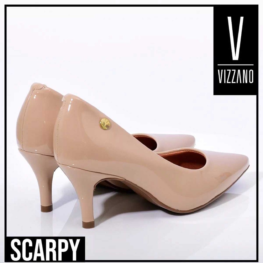 Stilletos Y Plataformas Scrapy | Zapatos Mujer Vizzano Stiletto Charol Taco 7Cm