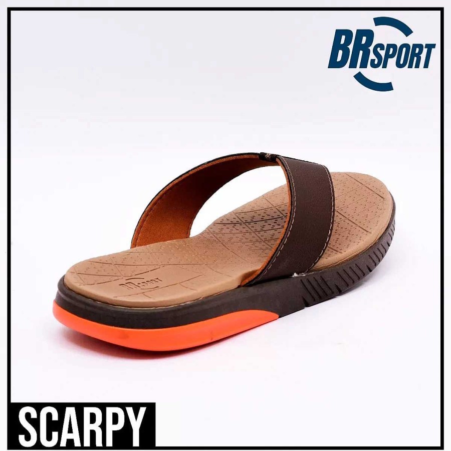 Hombre Scrapy | Ojotas Br Sport Hombre Suela De Goma Scarpy C/Detalle Color