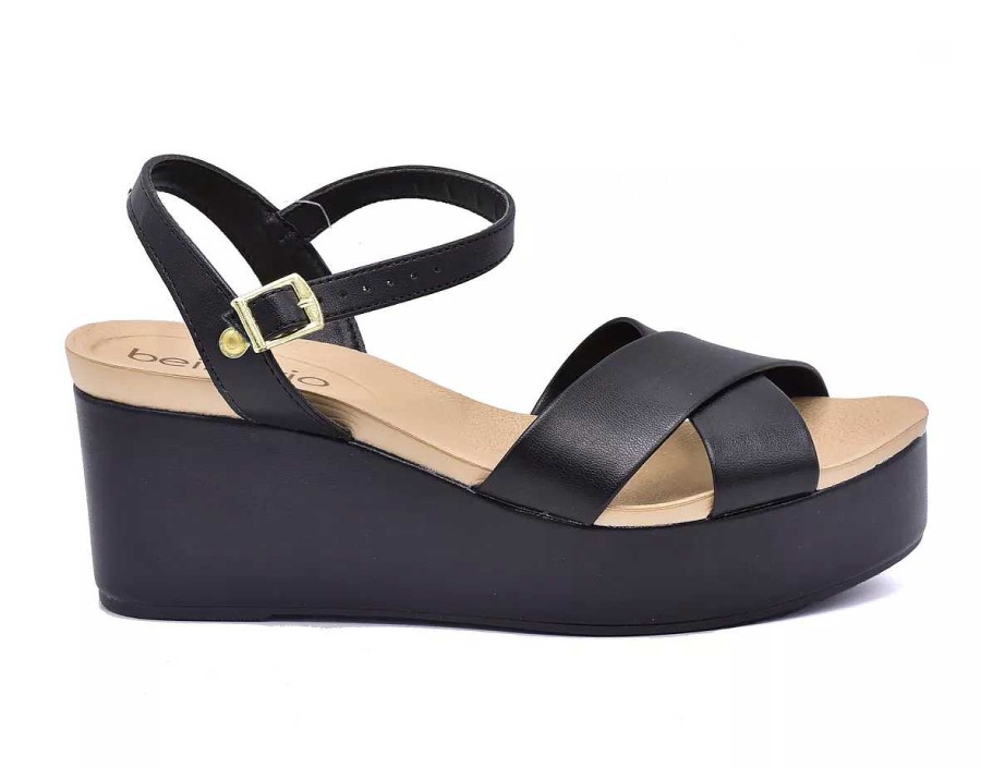 Sandalias Scrapy | Sandalias Beira Rio Mujer C/Plataforma Eco Cuero Scarpy