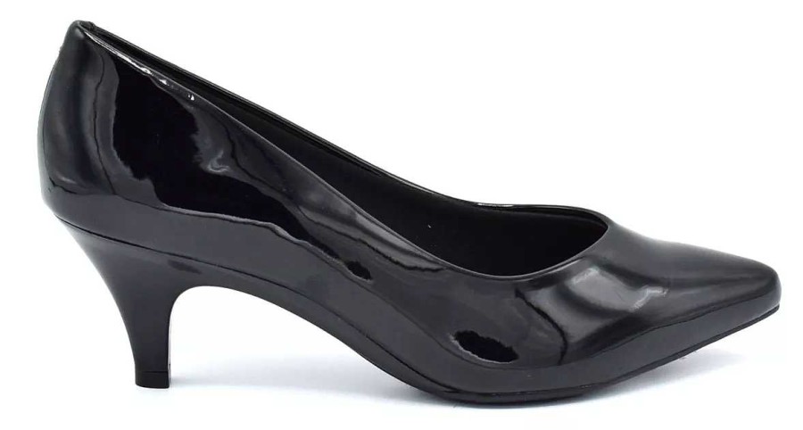 Stilletos Y Plataformas Scrapy | Stilettos Mujer Beira Rio Charol Taco Aguja 6,5Cm Scarpy