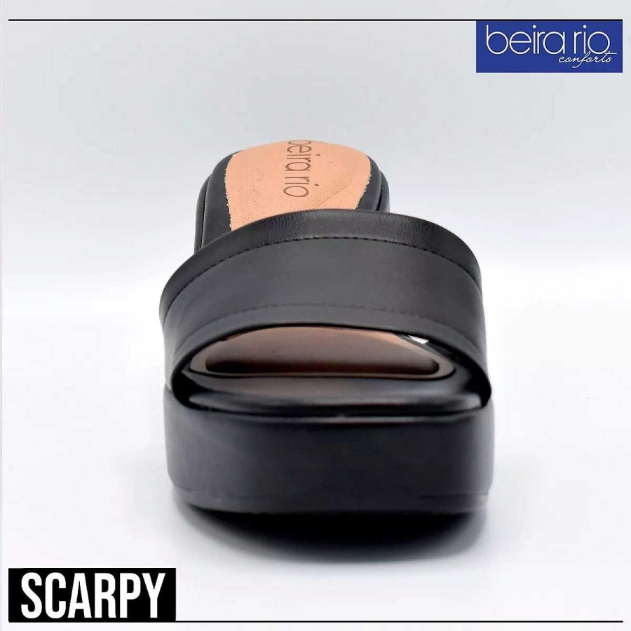 Sandalias Scrapy | Sandalias Beira Rio Mujer C/Plataforma Eco Cuero Scarpy