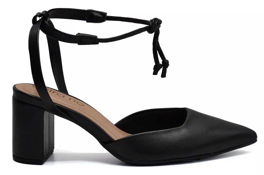 Stilletos Y Plataformas Scrapy | Stiletto Beira Rio Mujer Eco Cuero C/Tiras De Ajuste Scarpy