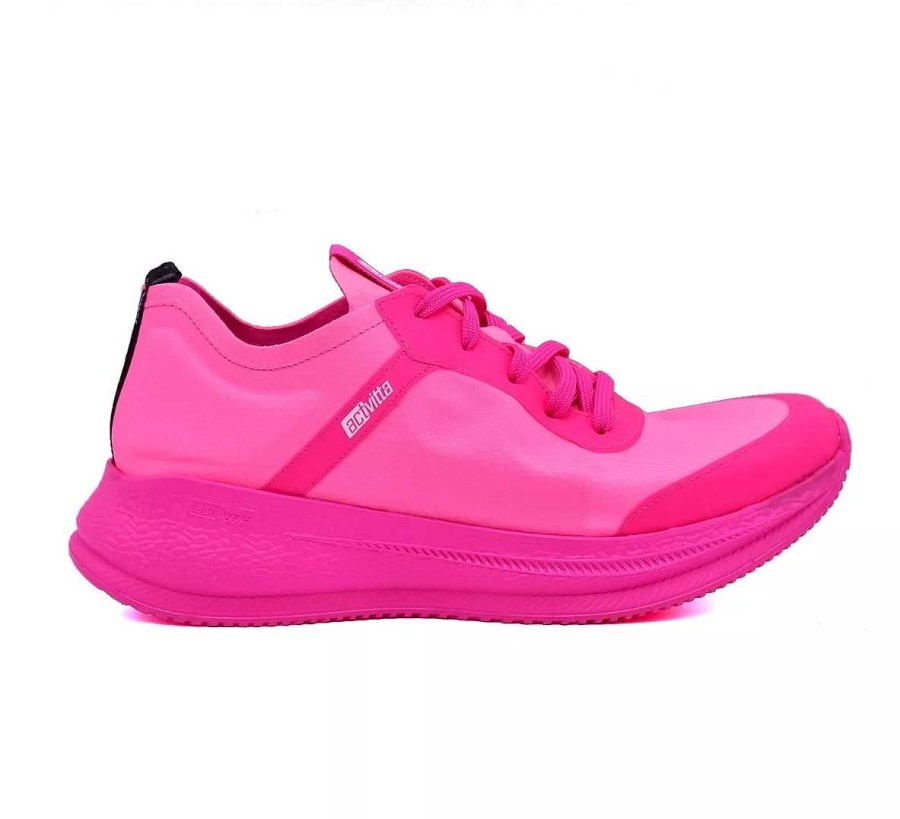 Zapatillas Scrapy | Zapatilla Mujer Actvitta Rosa Neon Con Plataforma By Scarpy