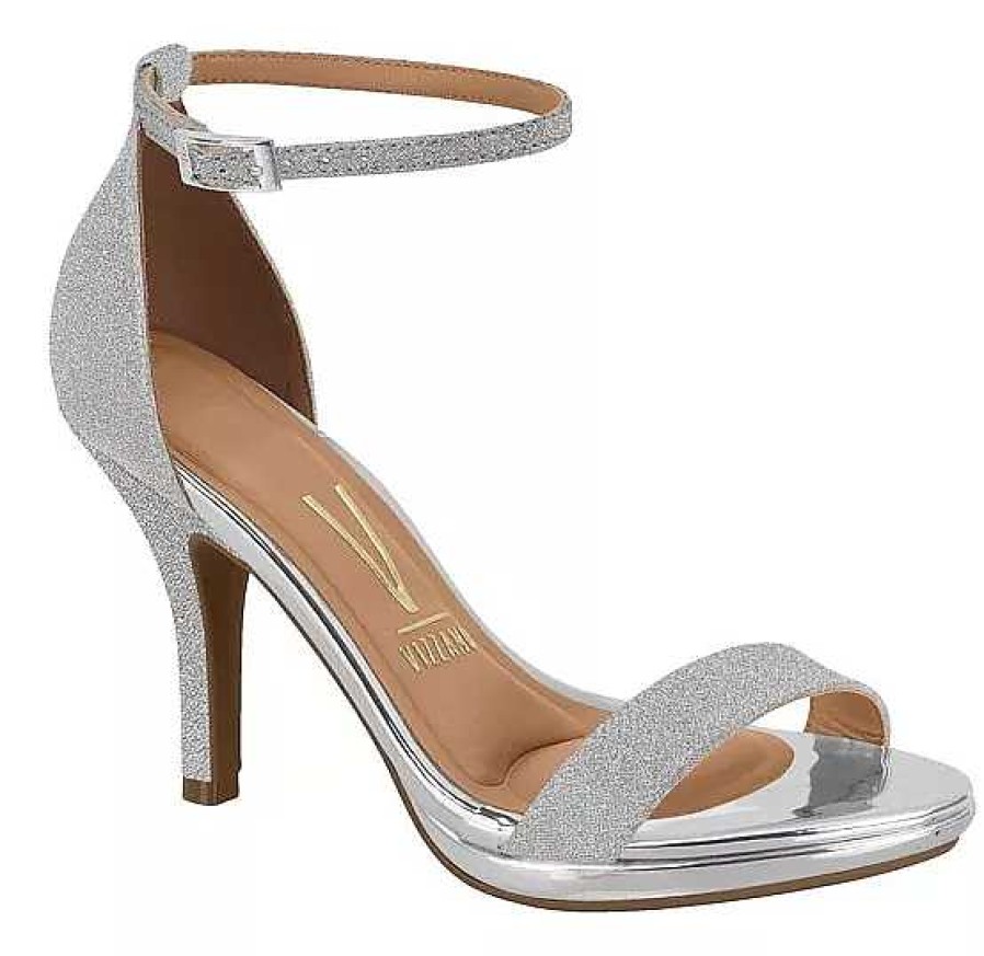 Sandalias Scrapy | Sandalia Mujer Vizzano C/Plataforma Espejada Glitter Scarpy