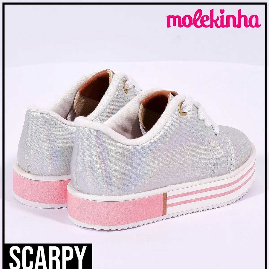 Zapatillas Scrapy | Zapatillas Nina Molekinha Eco Cuero Holografico Scarpy