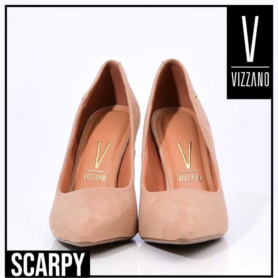 Stilletos Y Plataformas Scrapy | Zapatos Mujer Vizzano Stiletto Beige Gamuza Scarpy