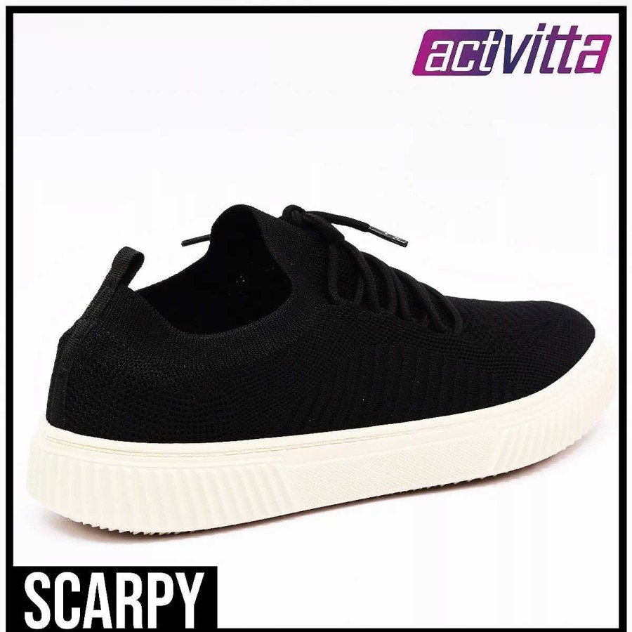 Zapatillas Scrapy | Zapatillas Actvitta Hombre Con Cordones Microtela Scarpy