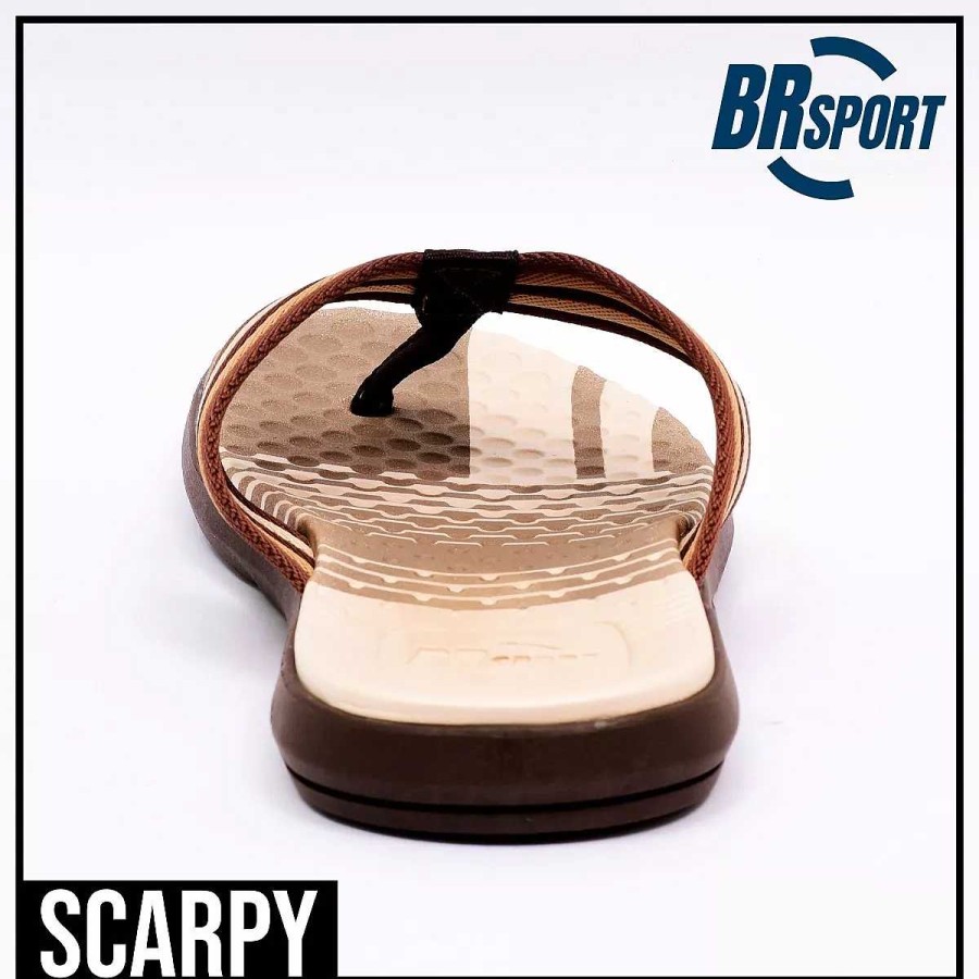 Hombre Scrapy | Ojotas Hombre Br Sport Suela De Goma Y Tiras De Color Scarpy