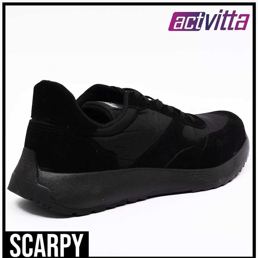 Zapatillas Scrapy | Zapatillas Actvitta Hombre C/Detalles En Gamuza Scarpy