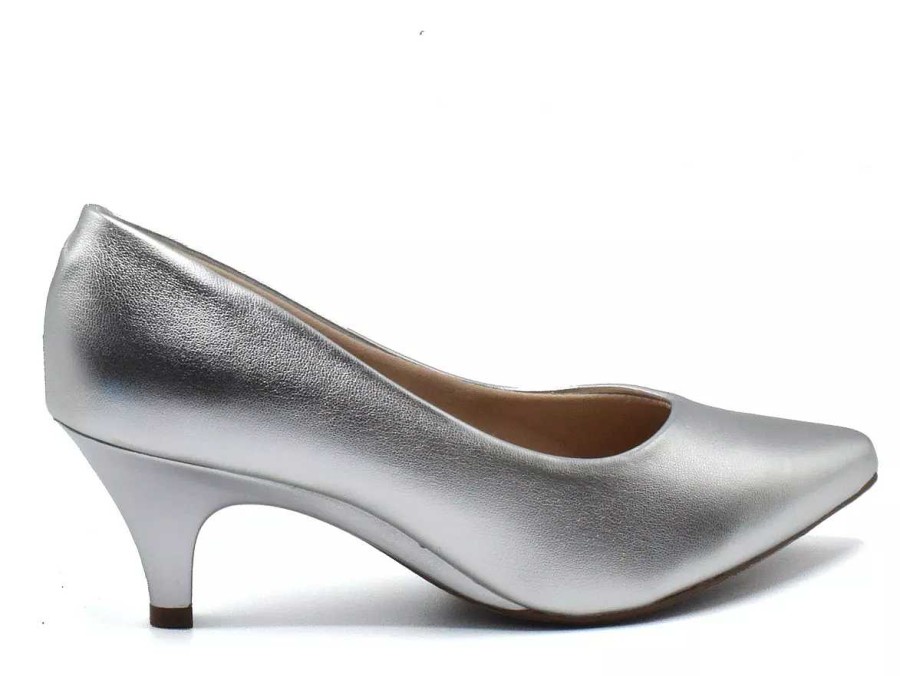 Stilletos Y Plataformas Scrapy | Stilettos Mujer Beira Rio Eco Cuero Metalizado Scarpy