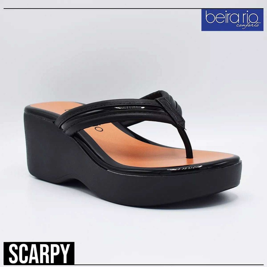 Sandalias Scrapy | Sandalias Ojotas Mujer Beira Rio Eco Cuero Confort Scarpy