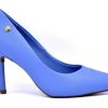 Stilletos Y Plataformas Scrapy | Zapatos * Vizzano* Stiletto Celeste Full Napa Plantilla Soft