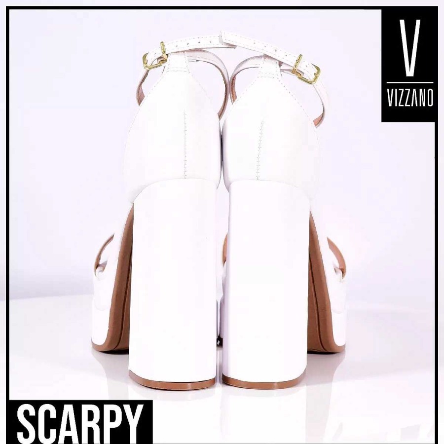 Stilletos Y Plataformas Scrapy | Sandalia Vizzano Taco 12Cmc/Plataforma Ecocuero Scarpy